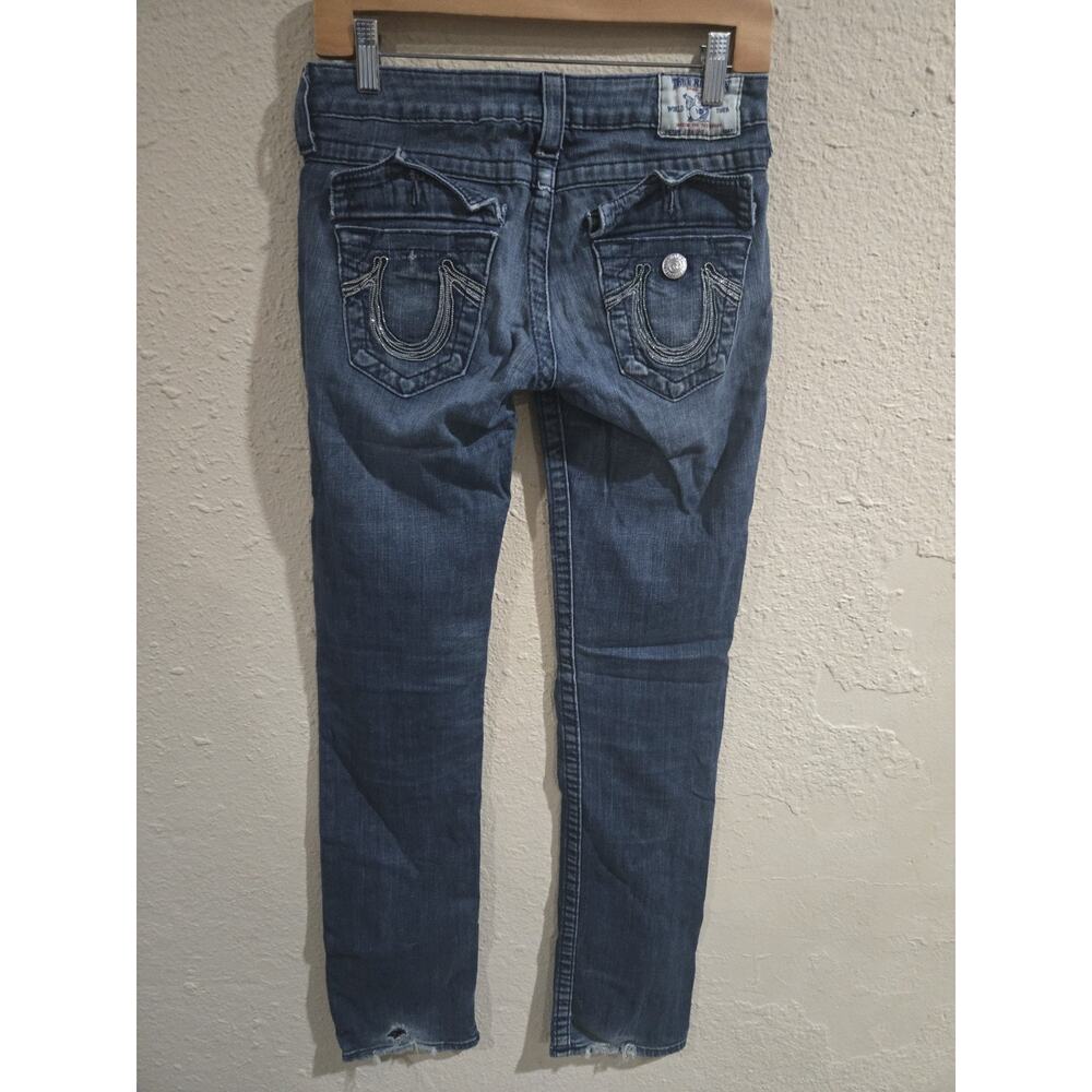 True Religion Women Skinny Denim Jeans, Flap Pockets, Size 27 - Picture 2 of 8